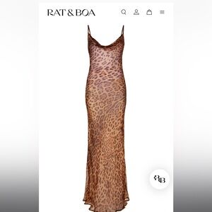Rat & Boa see-through silk dress new as can be